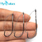 10pcs/lot Sizes 1/0-3/0 Weedless Hooks